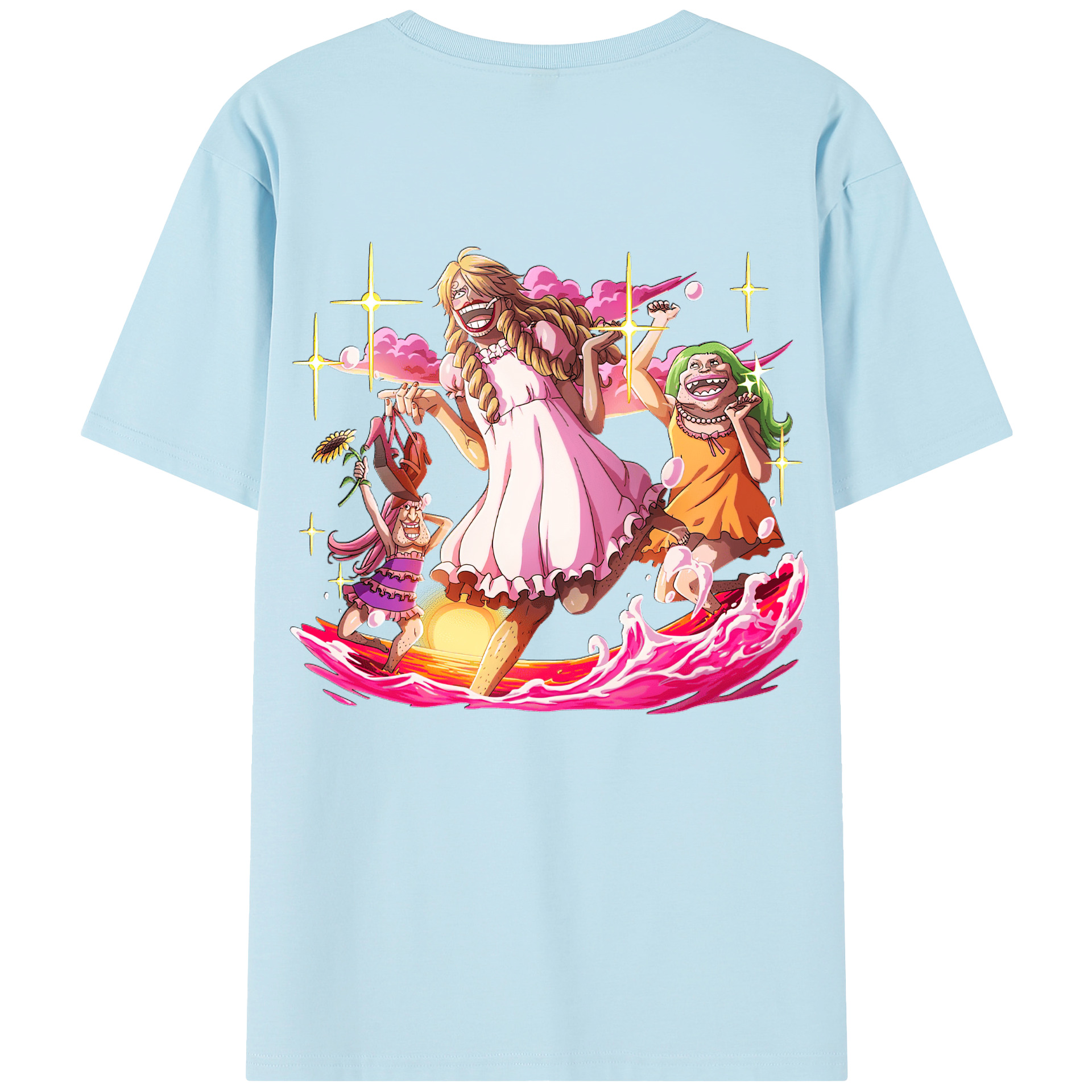 ワンピース サンジ ONE PIECE Sanji 綿100％半袖Tシャツ（背面プリント）
